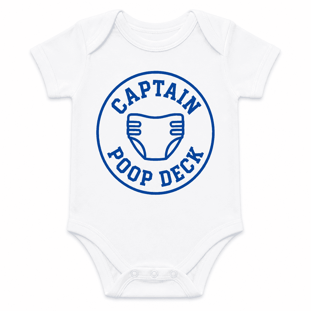 CAPTAIN POOP DECK - Baby Bodysuit