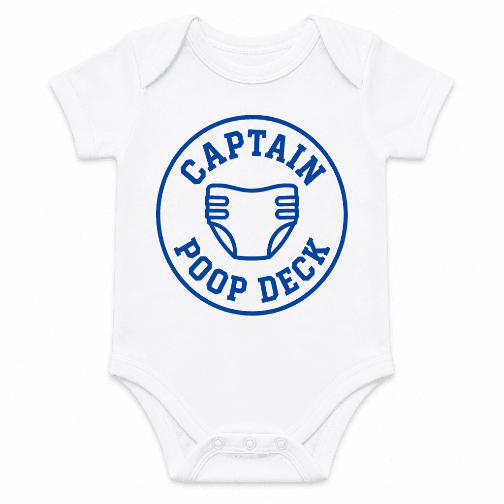 CAPTAIN POOP DECK - Baby Bodysuit
