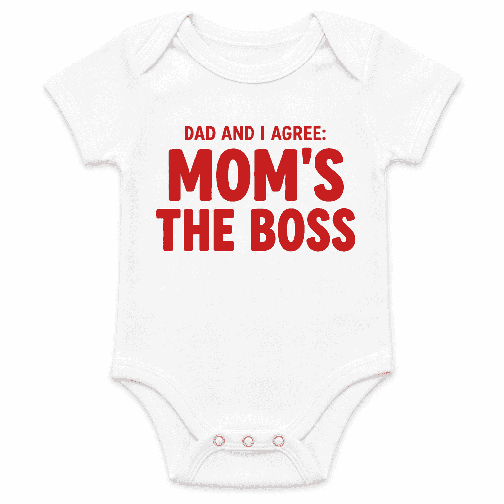 Mom's the Boss - Baby Bodysuit