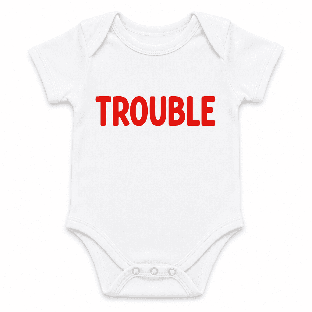 TROUBLE - Baby Bodysuit