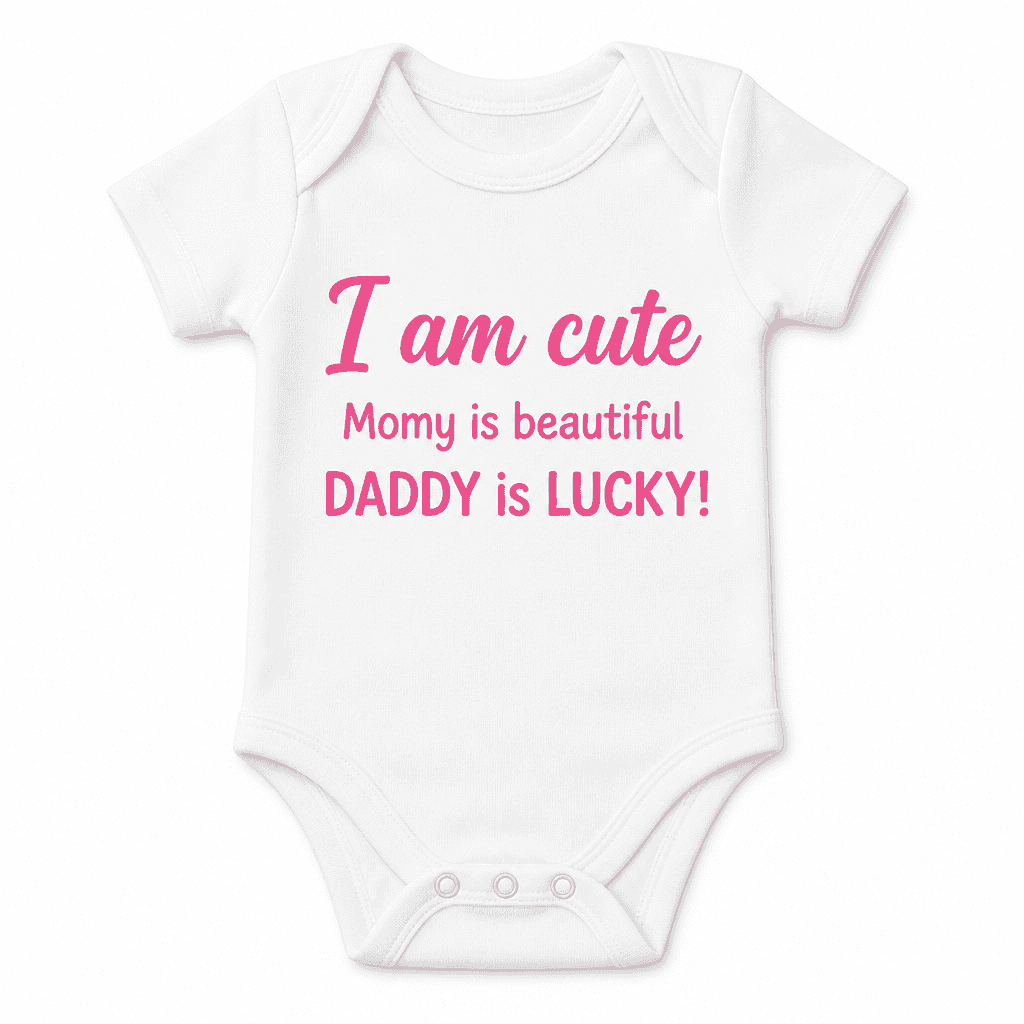 I am cute - Baby Bodysuit