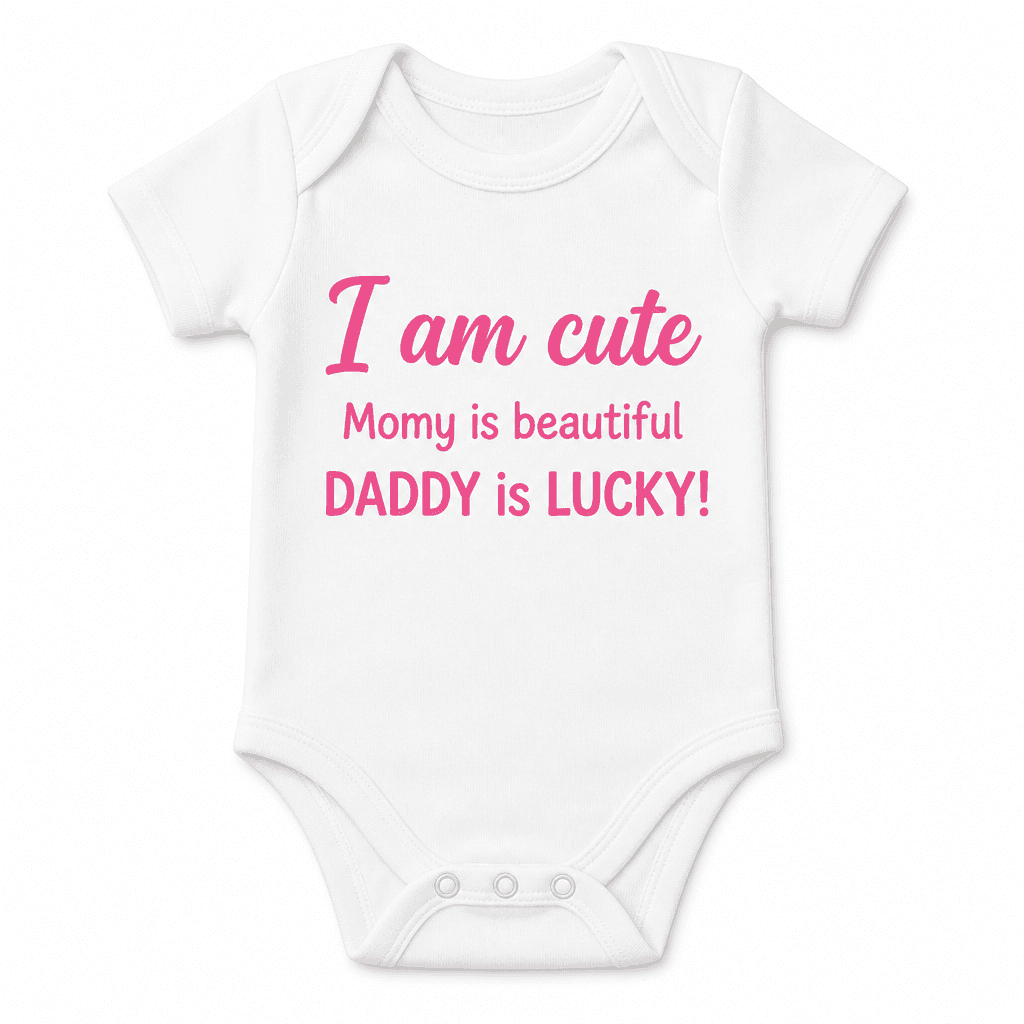 I am cute - Baby Bodysuit