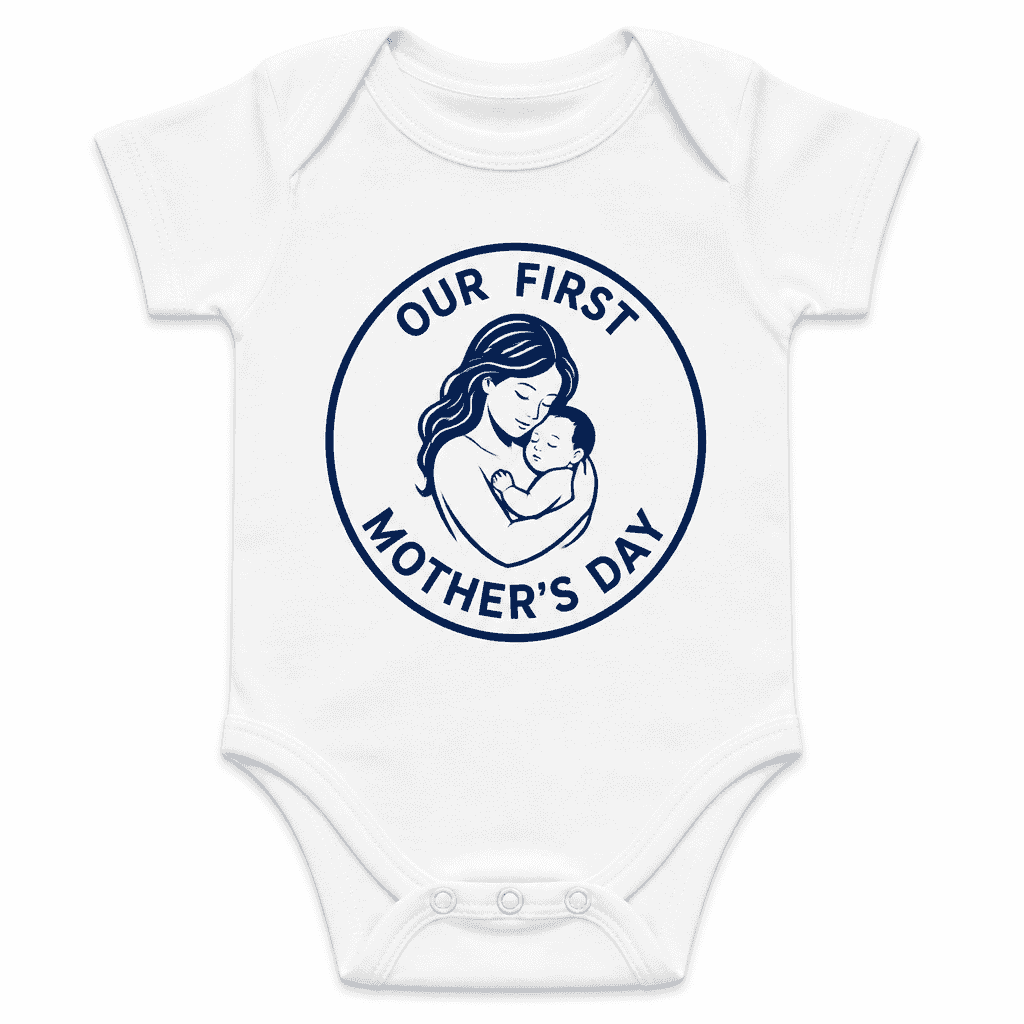 Funny Baby Bodysuit for Moms – Our First Mother's Day