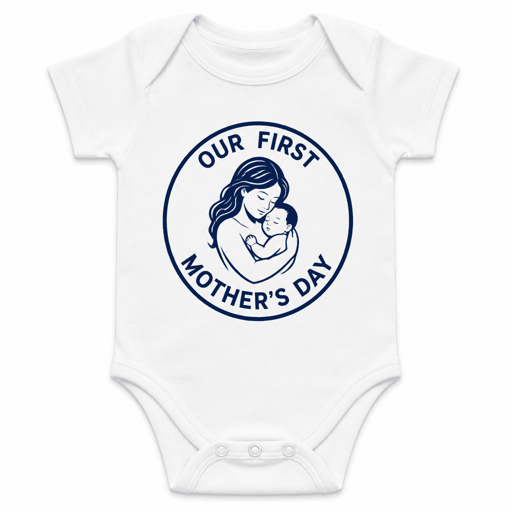 Funny Baby Bodysuit for Moms β Our First Mother's Day