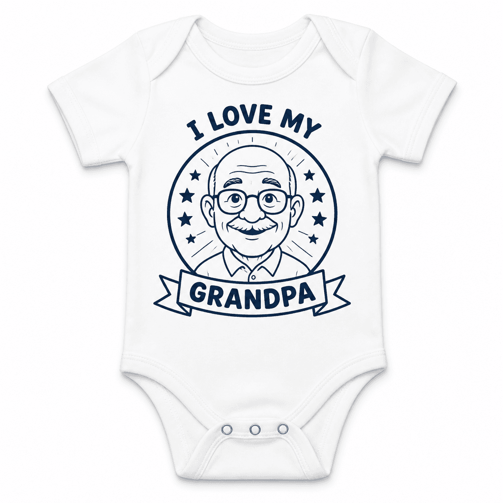 Funny Baby Bodysuit for Grandpas β I Love My Grandpa