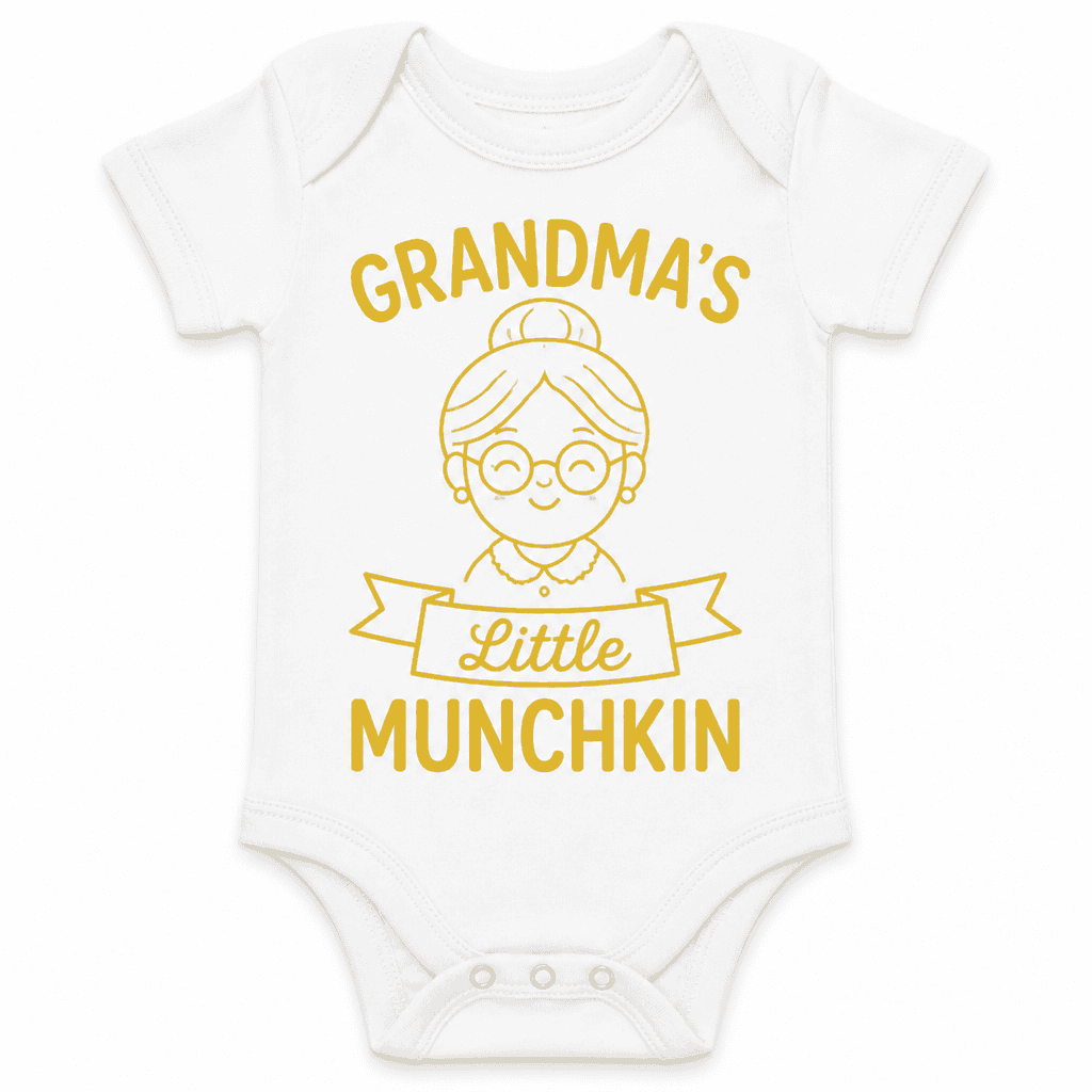 Funny Baby Bodysuit for Grandmas – Grandma's Little Munchkin