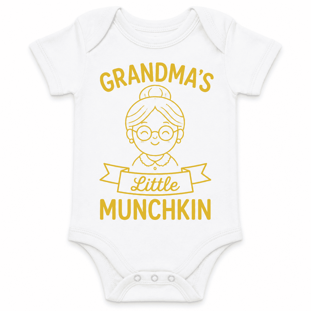Funny Baby Bodysuit for Grandmas β Grandma's Little Munchkin