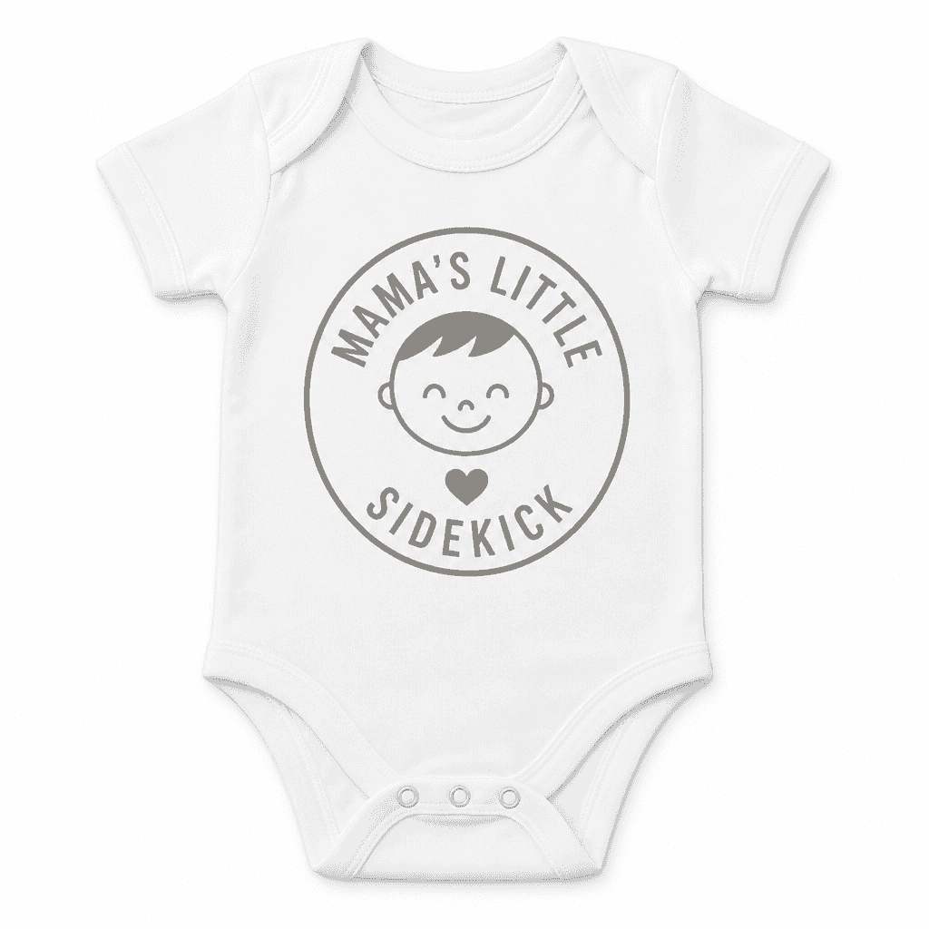 Funny Baby Bodysuit for Moms – Mama's Little Sidekick