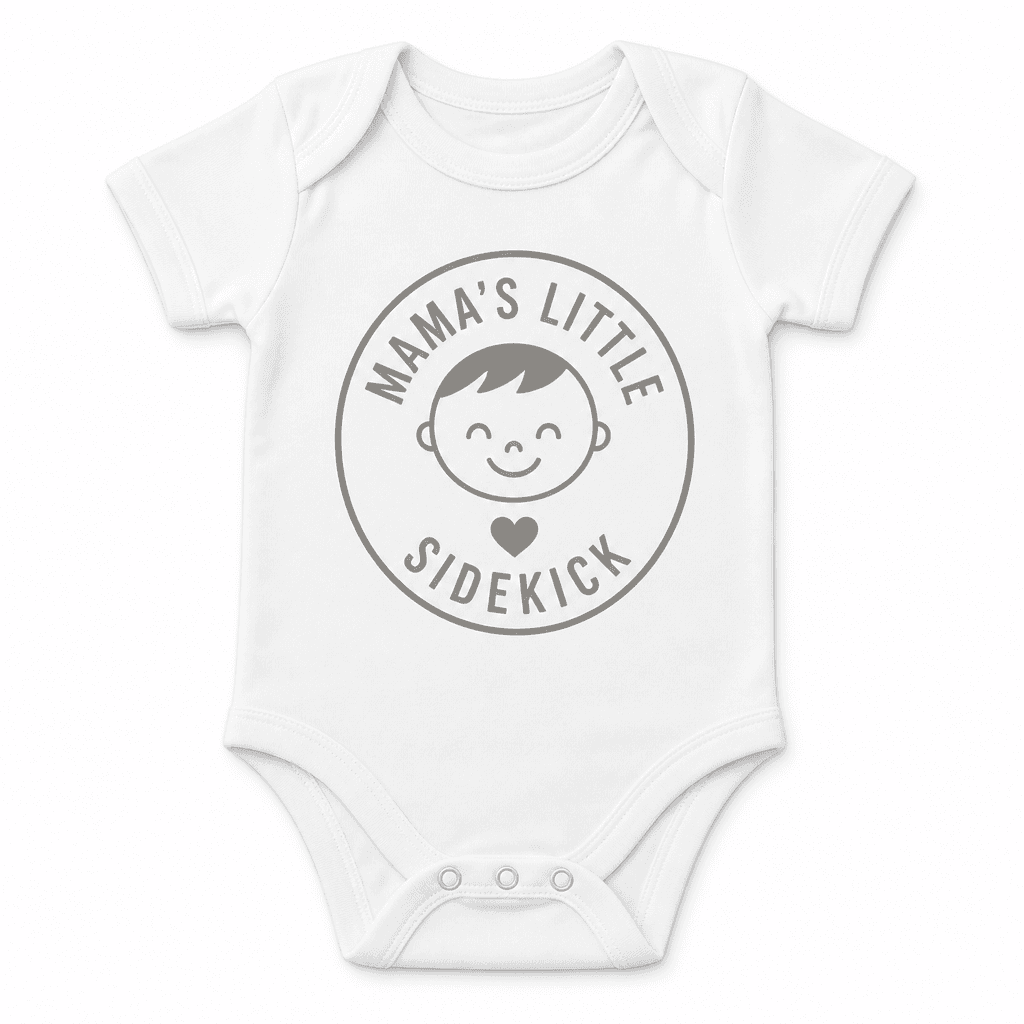 Funny Baby Bodysuit for Moms – Mama's Little Sidekick