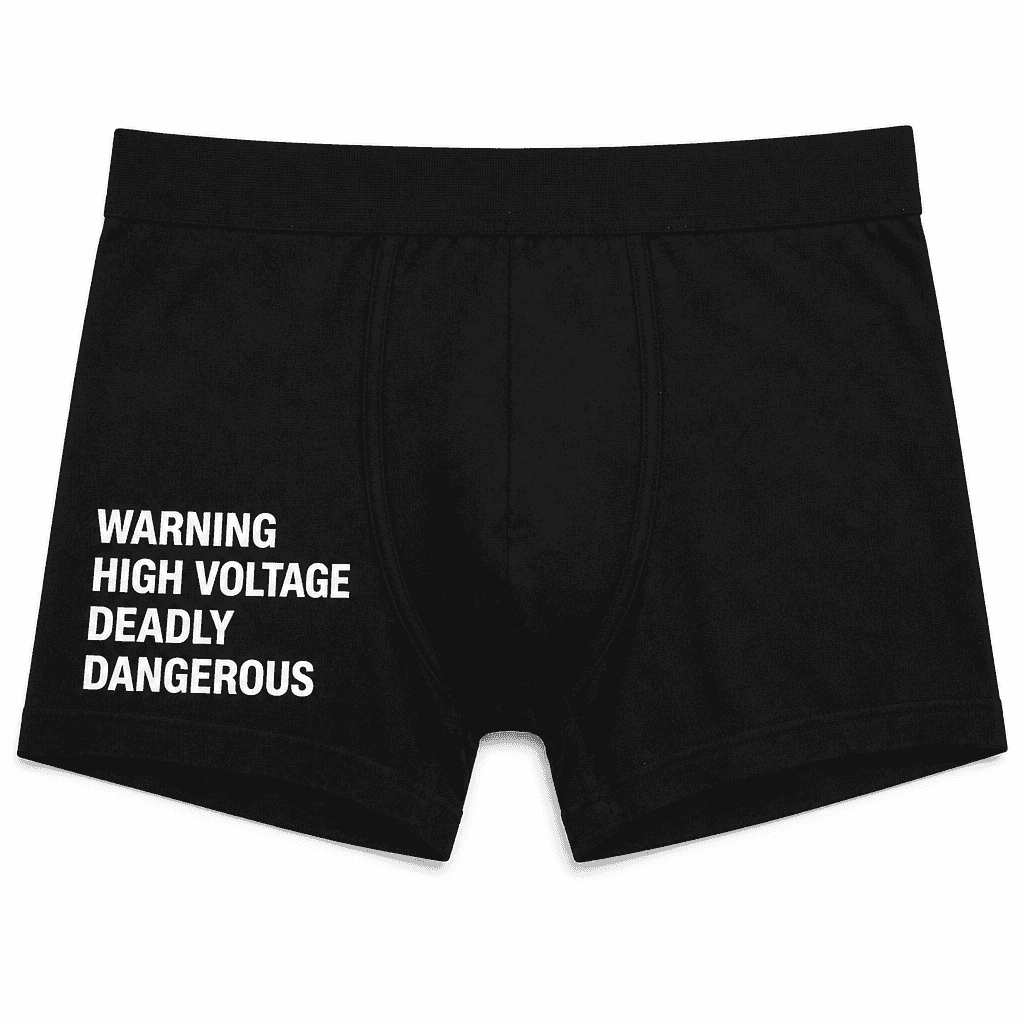 WARNING HIGH VOLTAGE - Underwear