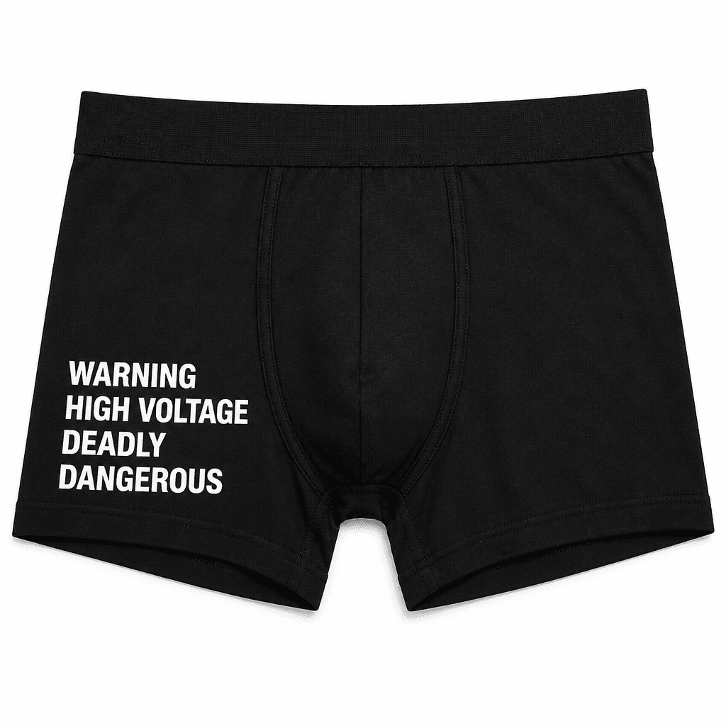 WARNING HIGH VOLTAGE - Underwear