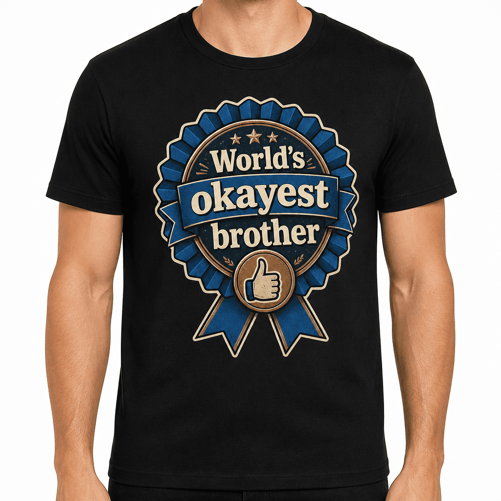 Funny Brother T-Shirt - World's okayest brother