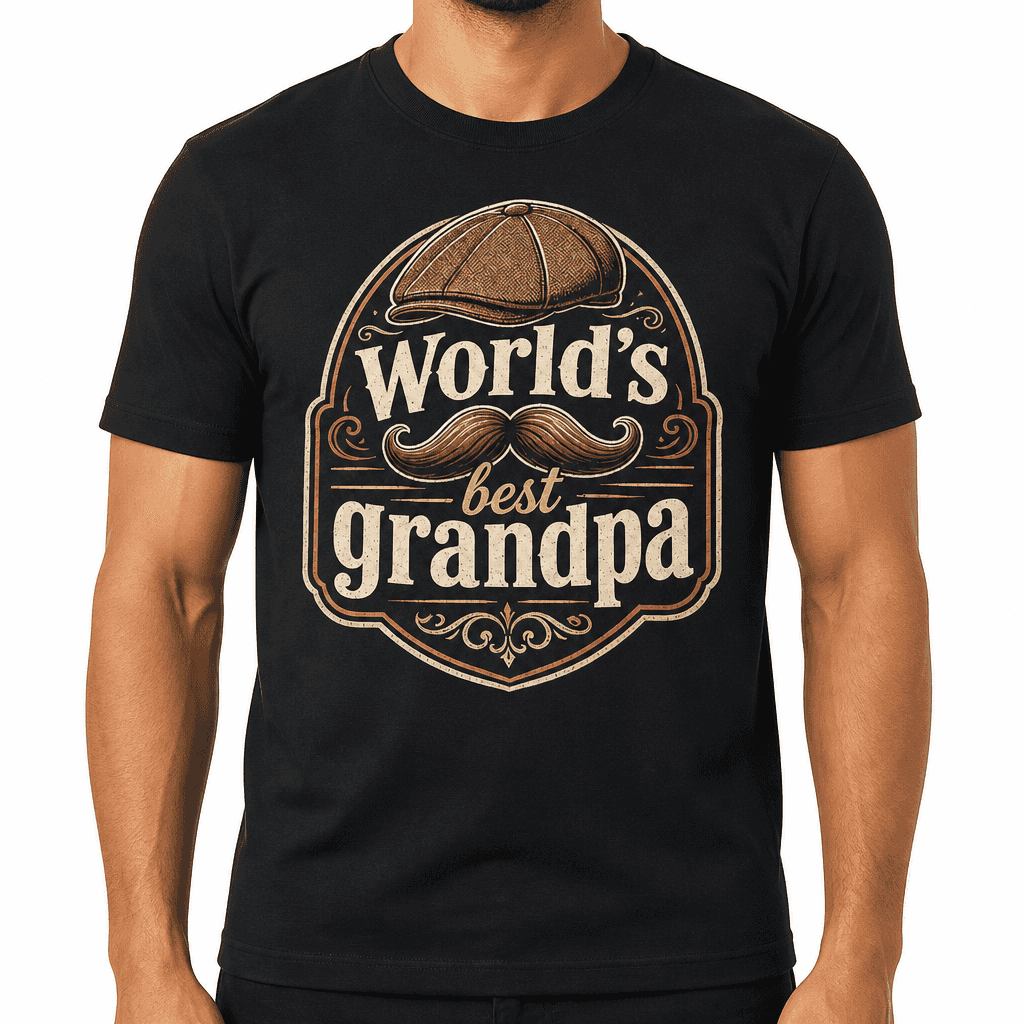 Funny Grandpa T-Shirt - World's best grandpa