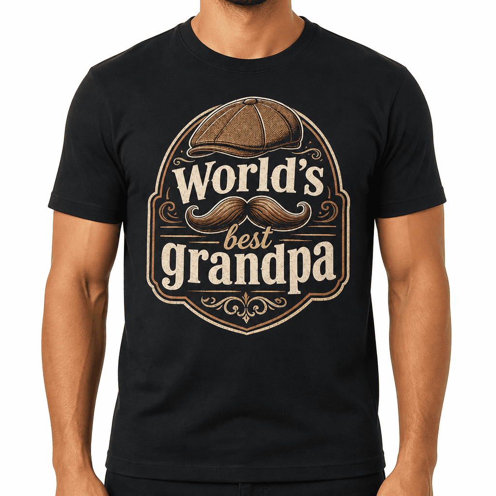 Funny Grandpa T-Shirt - World's best grandpa