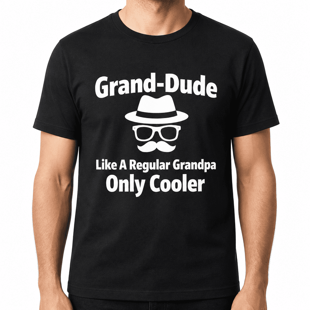 Grand-dude Like A Regular Grandpa Only Cooler Funny T-Shirt