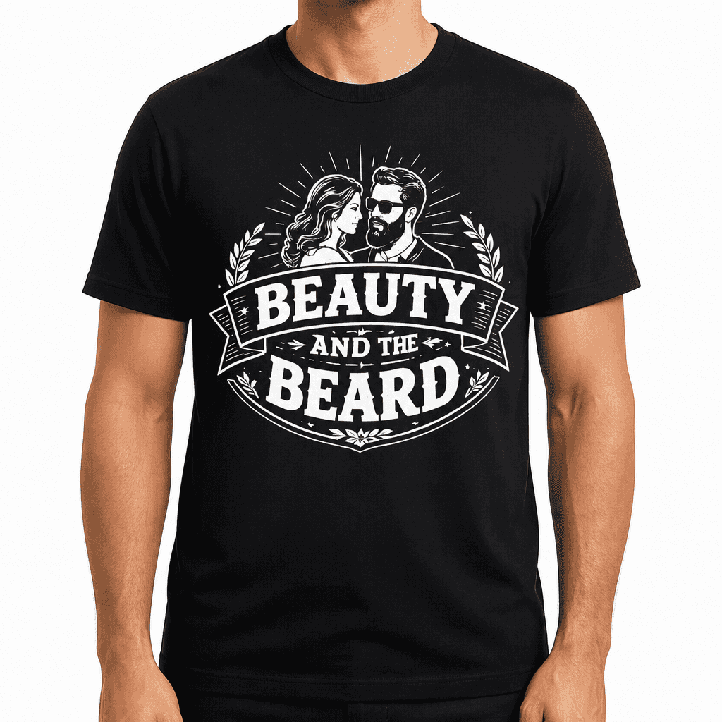 Beauty And The Beard Funny T-Shirt