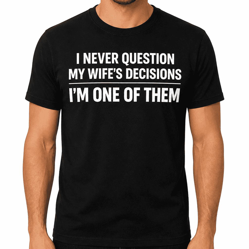 Never Question Wifeβs Decisions - T-Shirt