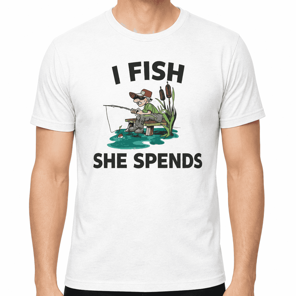 I Fish She Spends - T-Shirt
