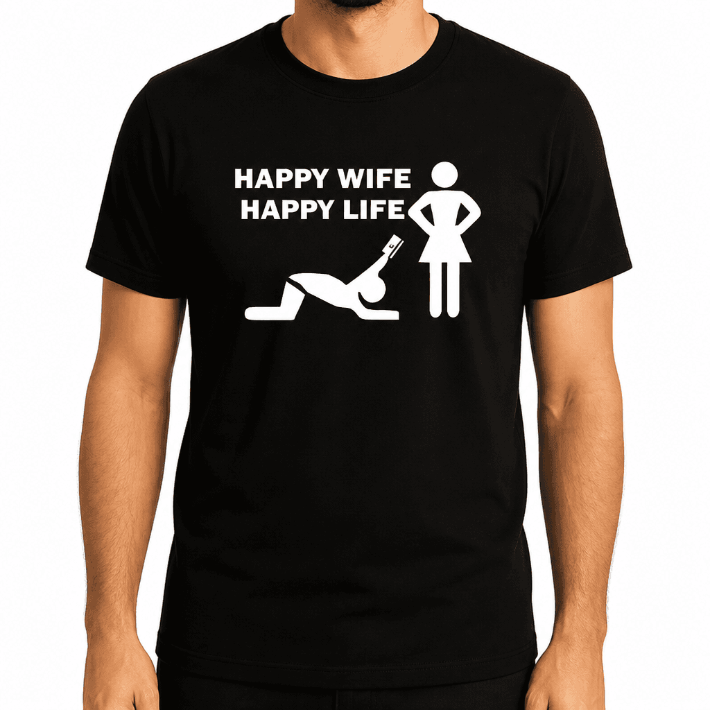 HAPPY WIFE HAPPY LIFE - T-Shirt