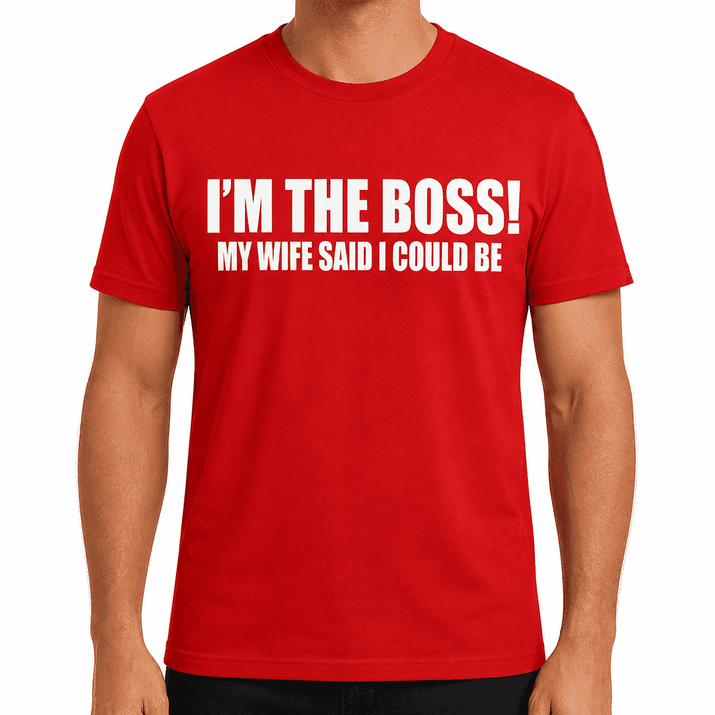 IβM THE BOSS! MY WIFE SAID I COULD BE - T-Shirt