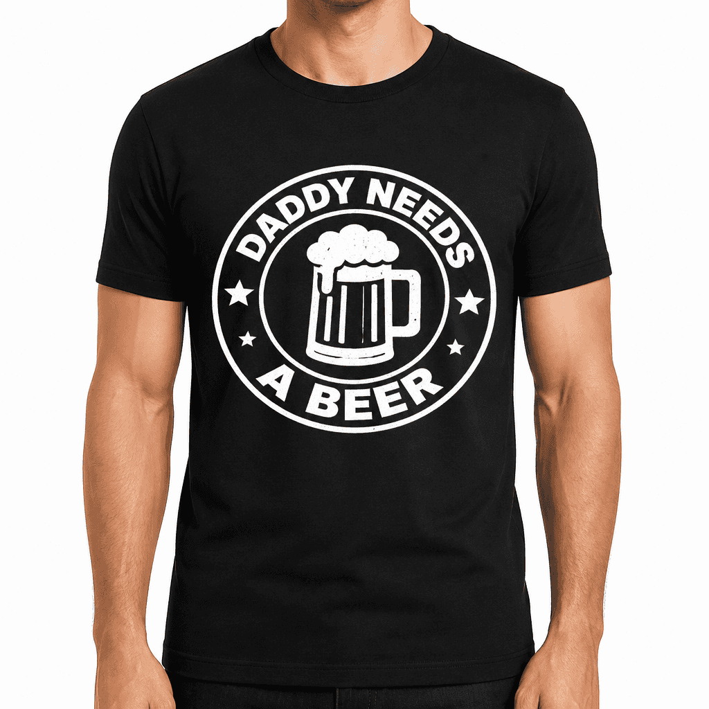 Funny T-Shirt for Beer Lovers β Daddy Needs A Beer