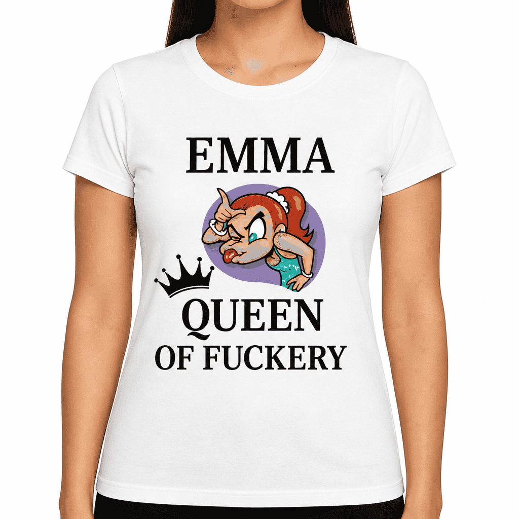 Queen of Fuckery with your name - T-Shirt