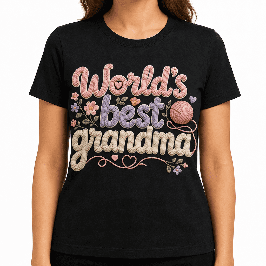 Grandma Gift T-Shirt - World's best grandma