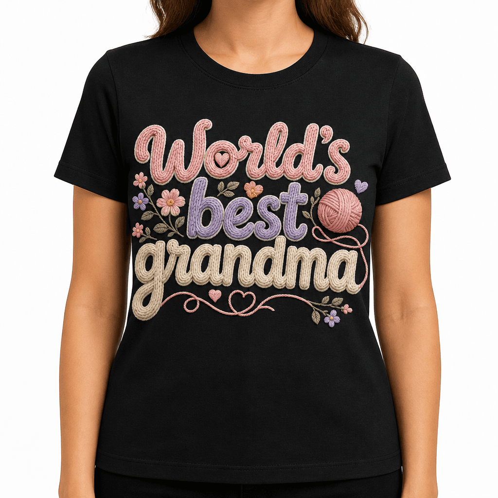 Grandma Gift T-Shirt - World's best grandma