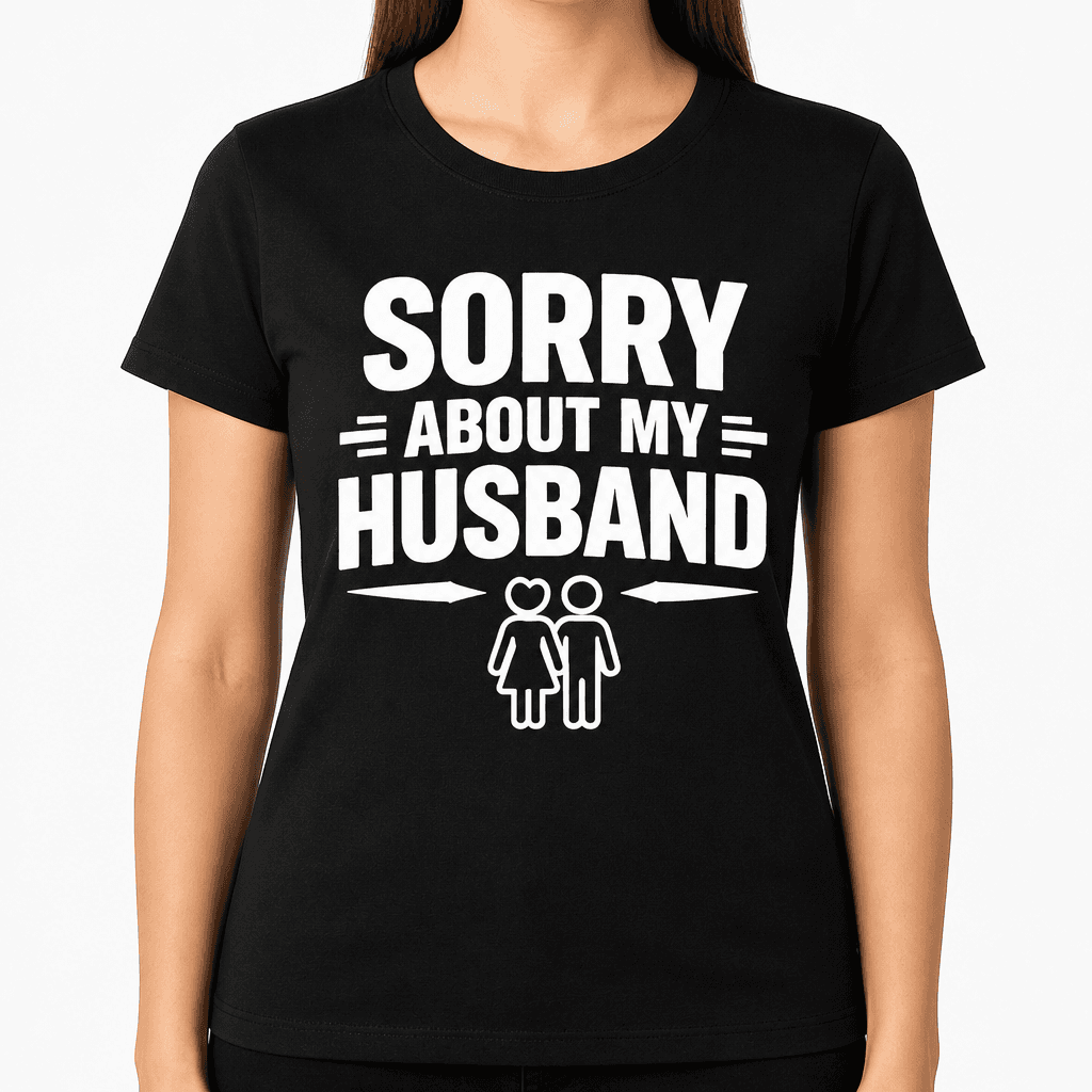 Funny T-Shirt for Couples – Sorry About My Husband