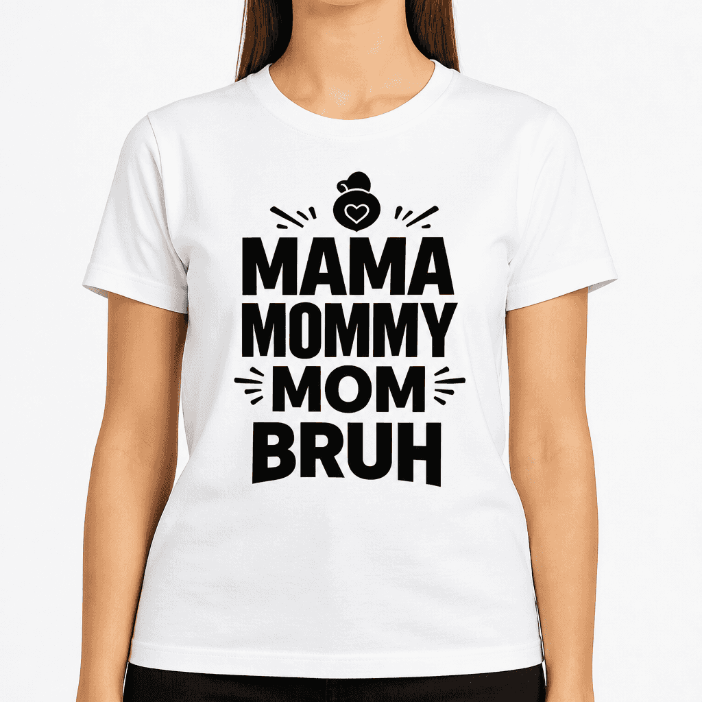 Mama Mommy Mom Bruh Funny T-Shirt