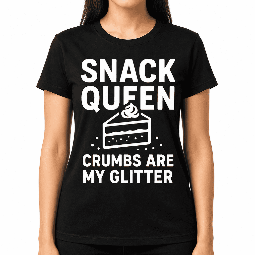 Snack Queen: Crumbs Are My Glitter T-Shirt