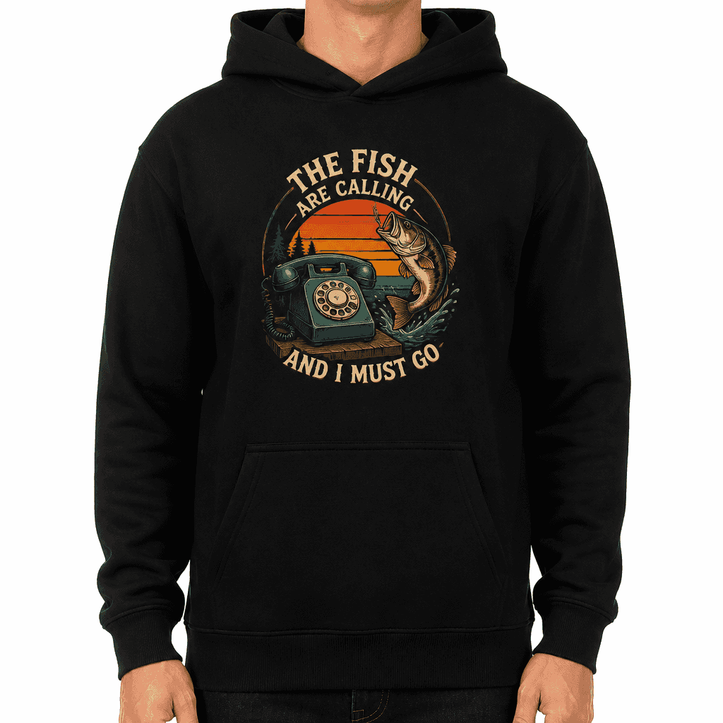 Funny Fishing Hoodie - The fish are calling and I must go.