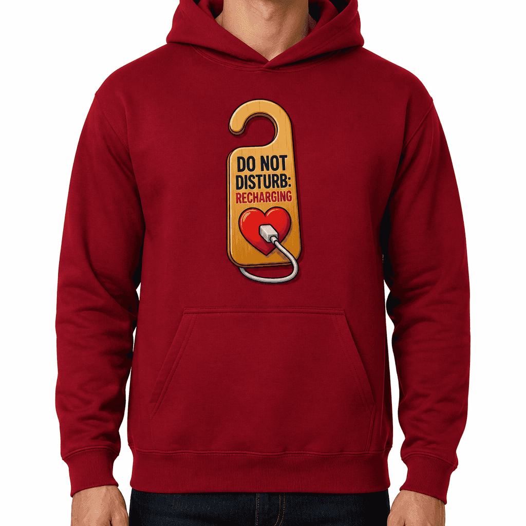 Funny Introvert Hoodie - Do not disturb: recharging