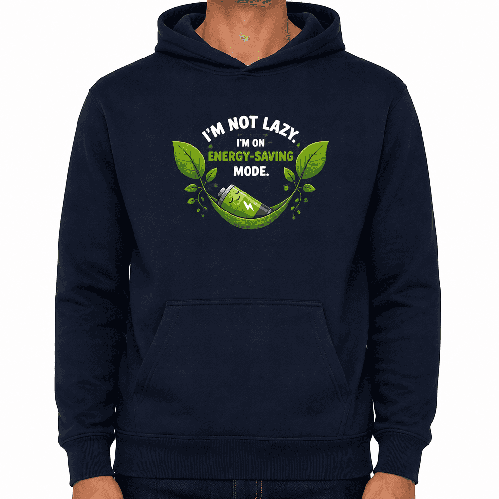 Funny Sarcastic Hoodie - I'm not lazy. I'm on energy-saving mode.