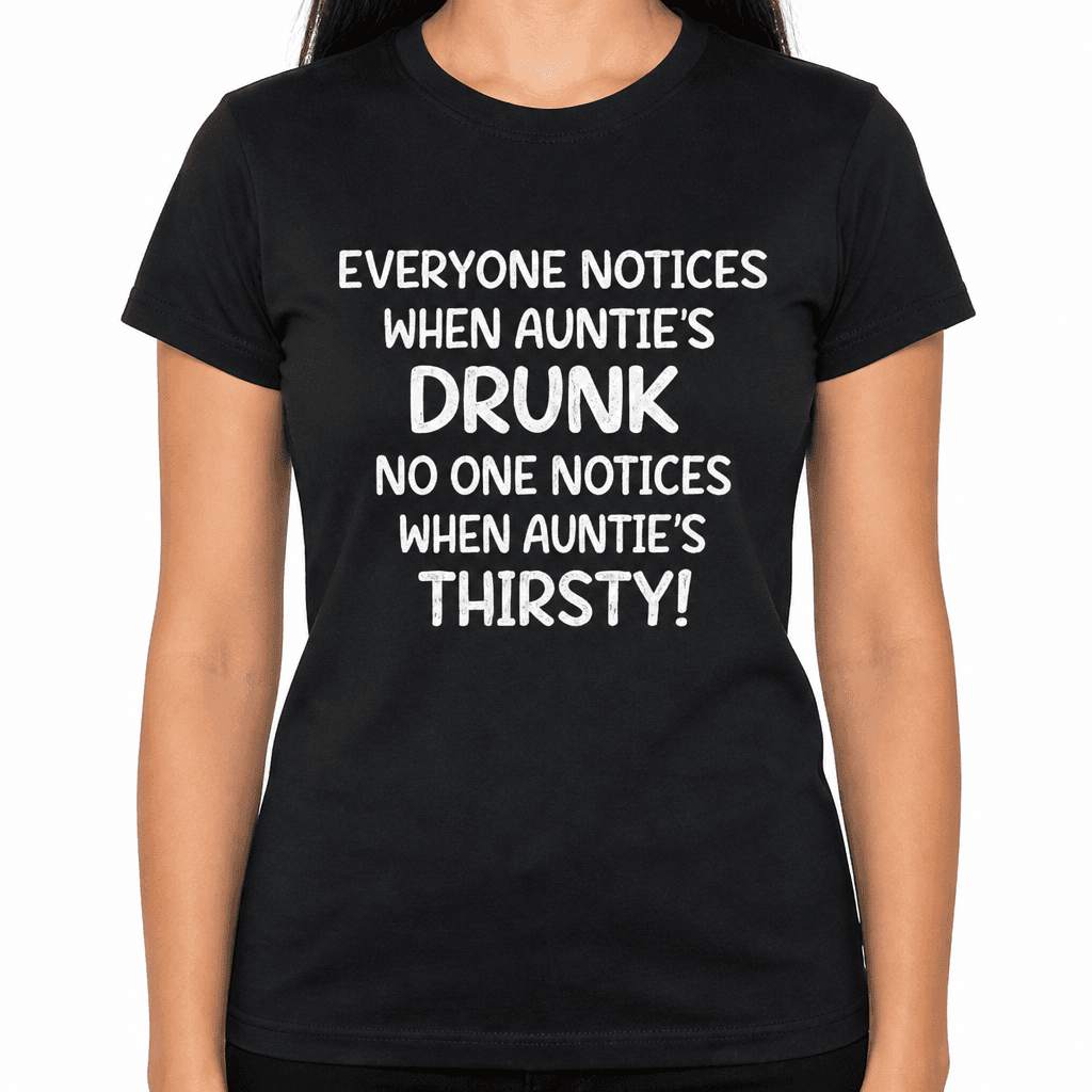 No One Notices Auntie - T-Shirt