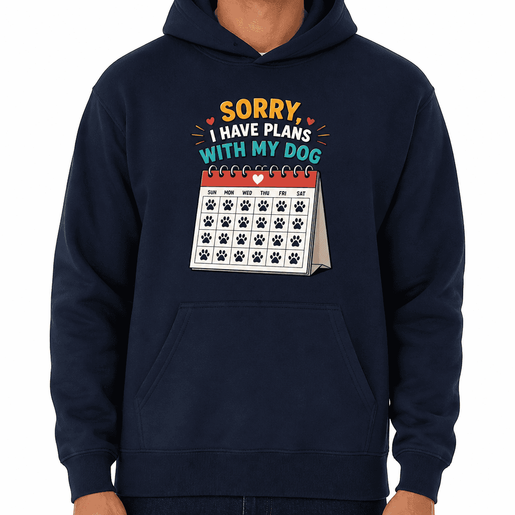 Funny Dog Lover Hoodie - Sorry, I have plans with my dog