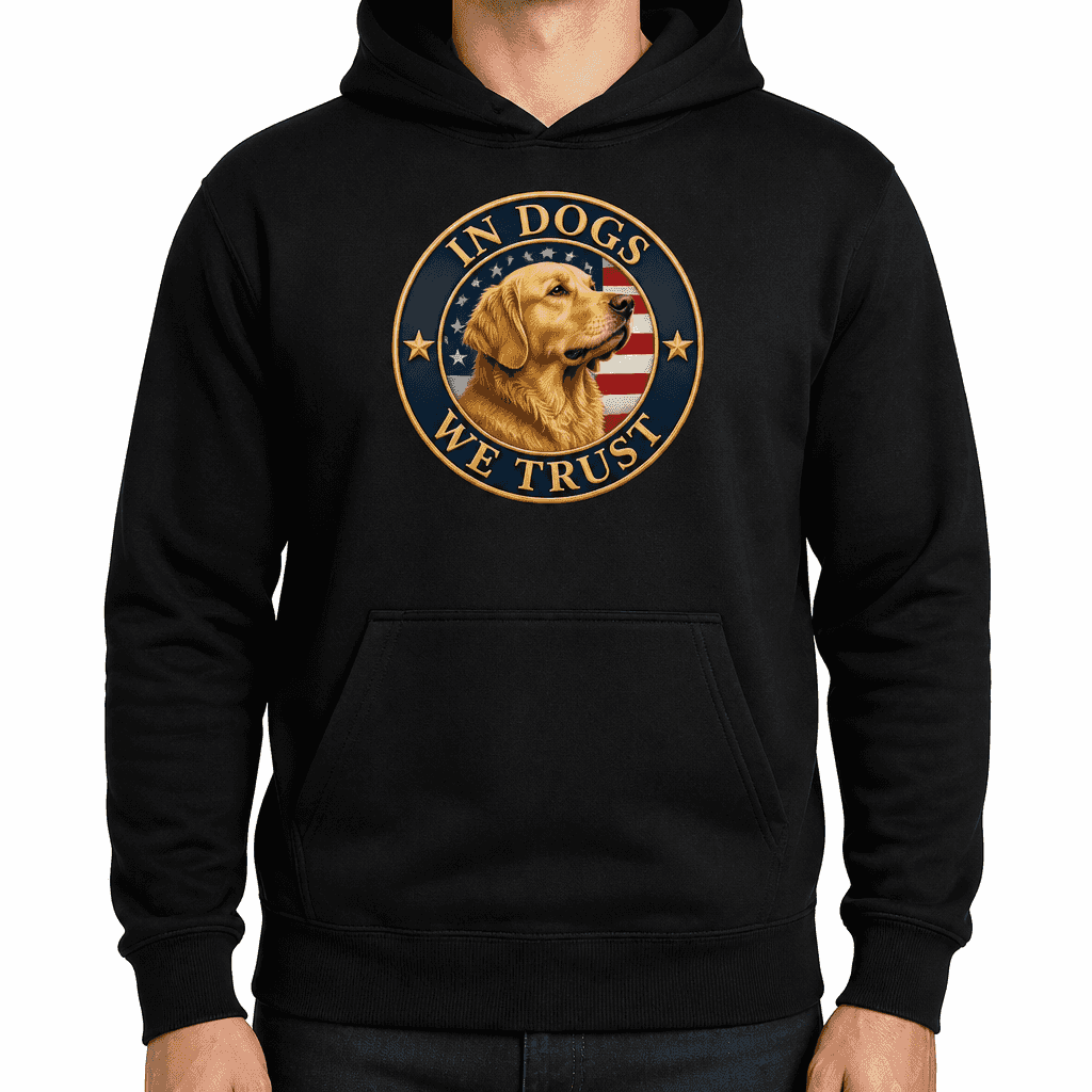 Funny Dog Lover Hoodie - In dogs we trust