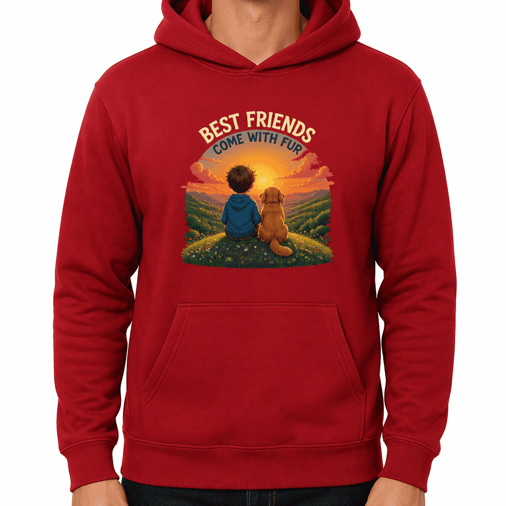 Funny Dog Lover Hoodie - Best friends come with fur