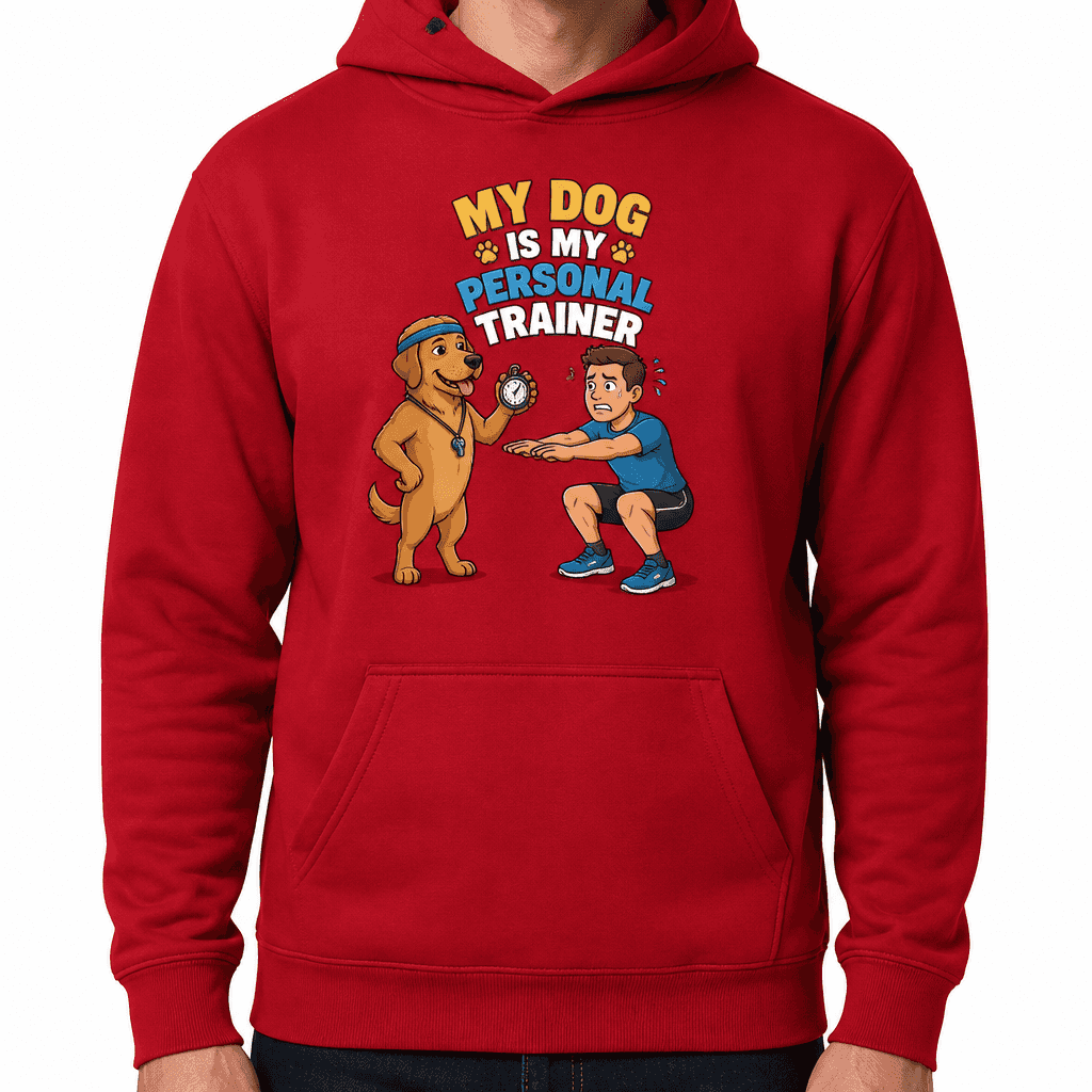 Funny Dog Lover Hoodie - My dog is my personal trainer