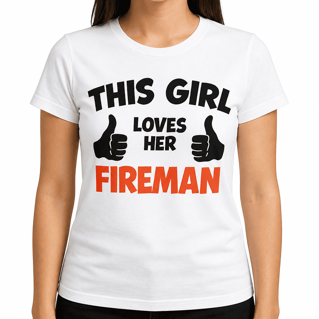 THIS GIRL LOVES HER FIREMAN - T-Shirt