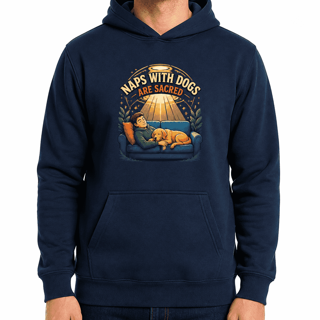 Funny Dog Lover Hoodie - Naps with dogs are sacred
