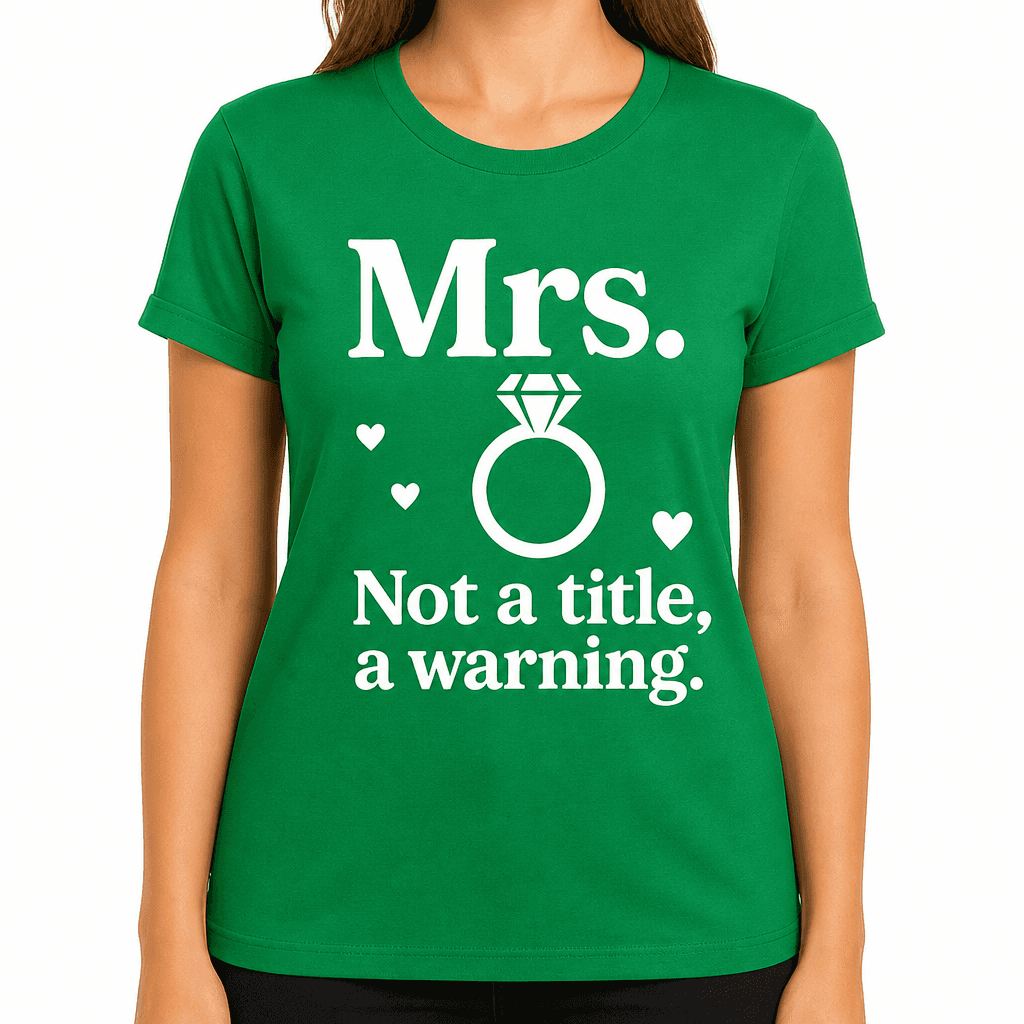 Mrs. Not a Title, a Warning T-Shirt