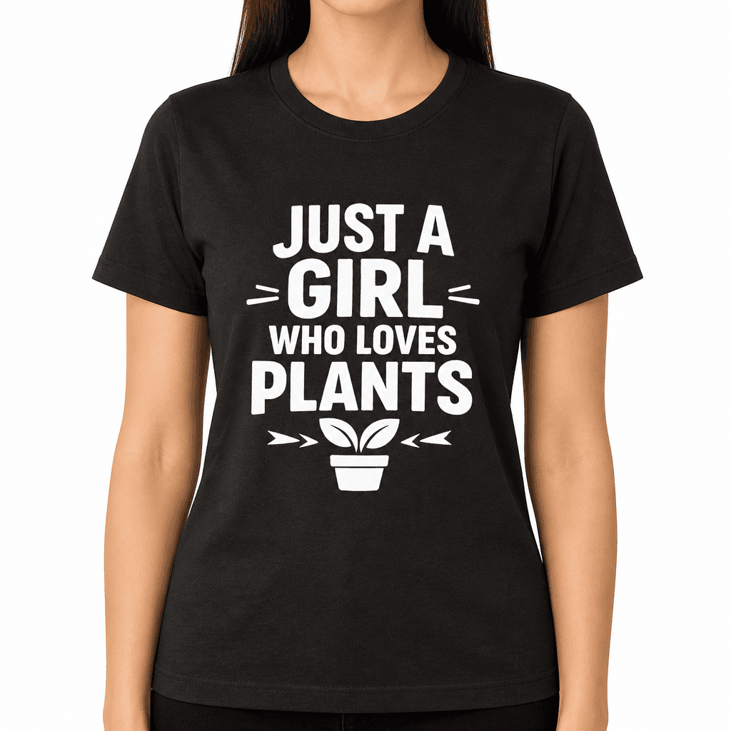 Funny T-Shirt for Plant Lovers – Just A Girl Who Loves Plants