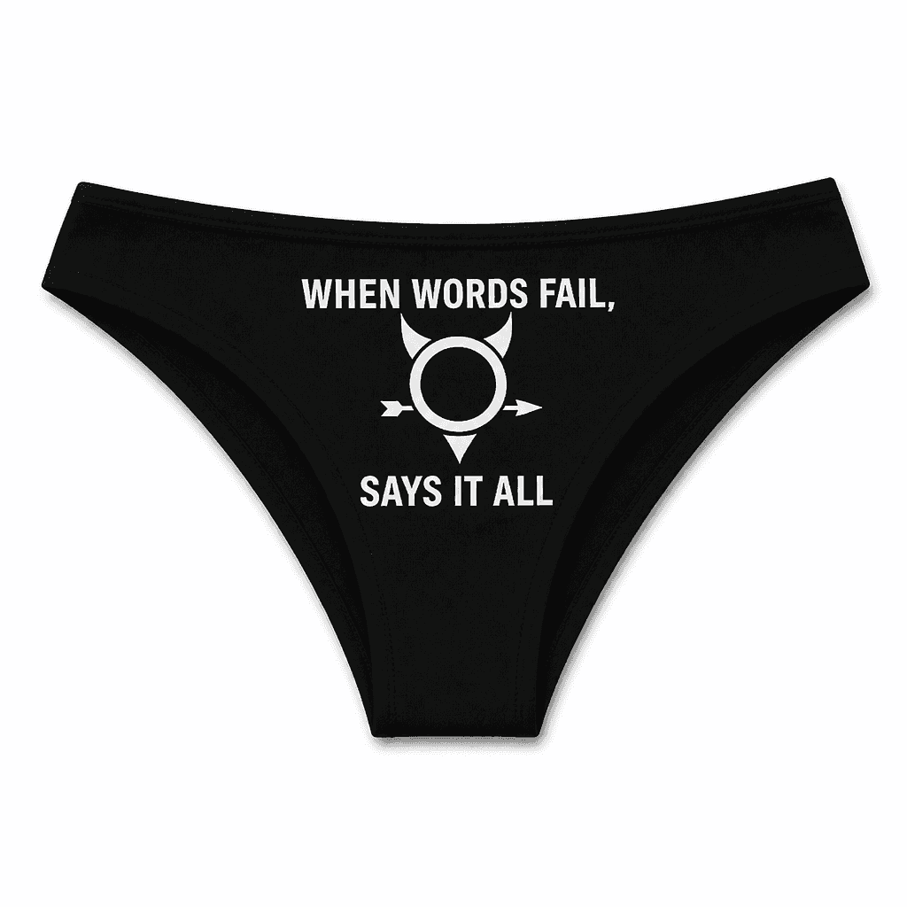 Words Fail Says It All - Underwear
