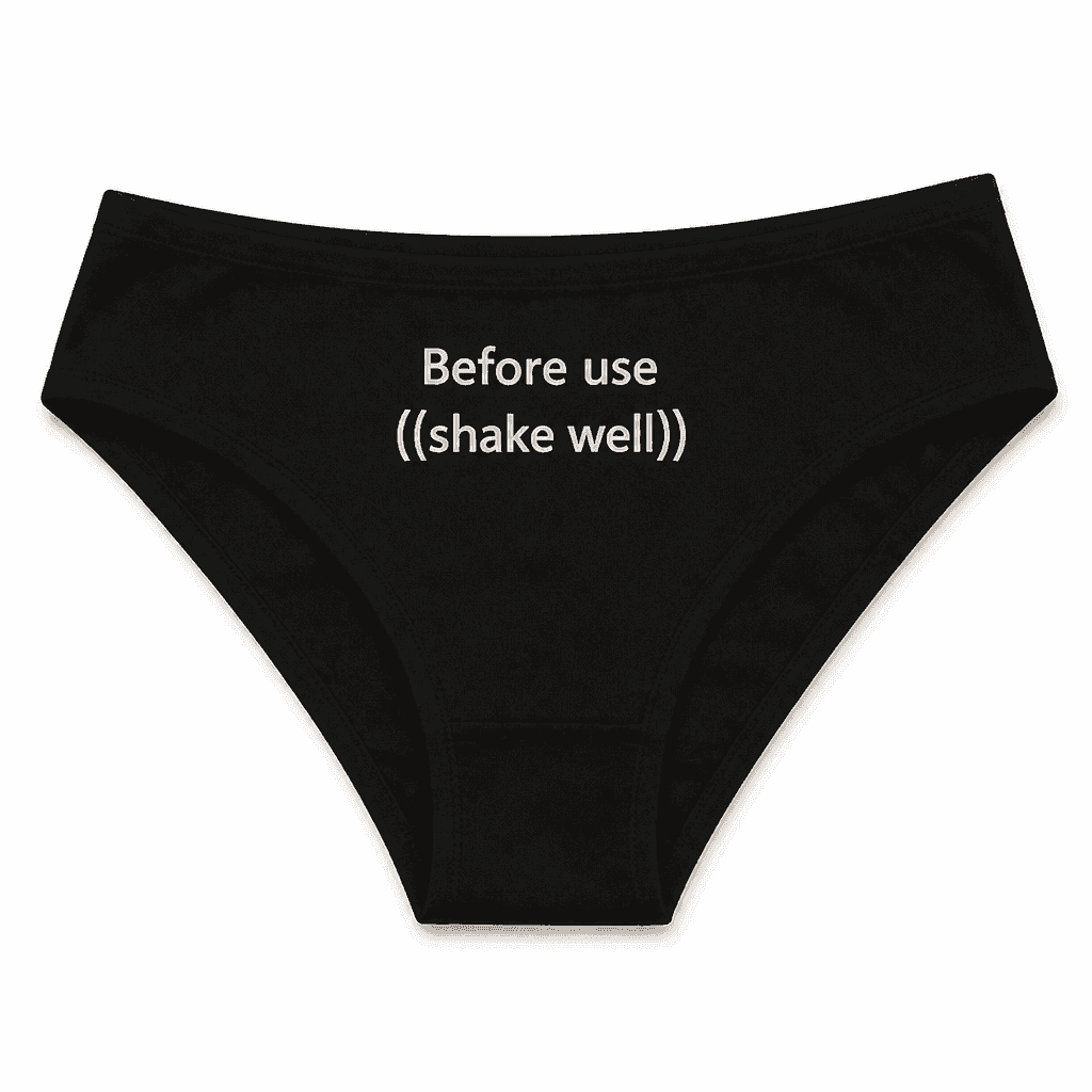 Before Use Shake - Underwear