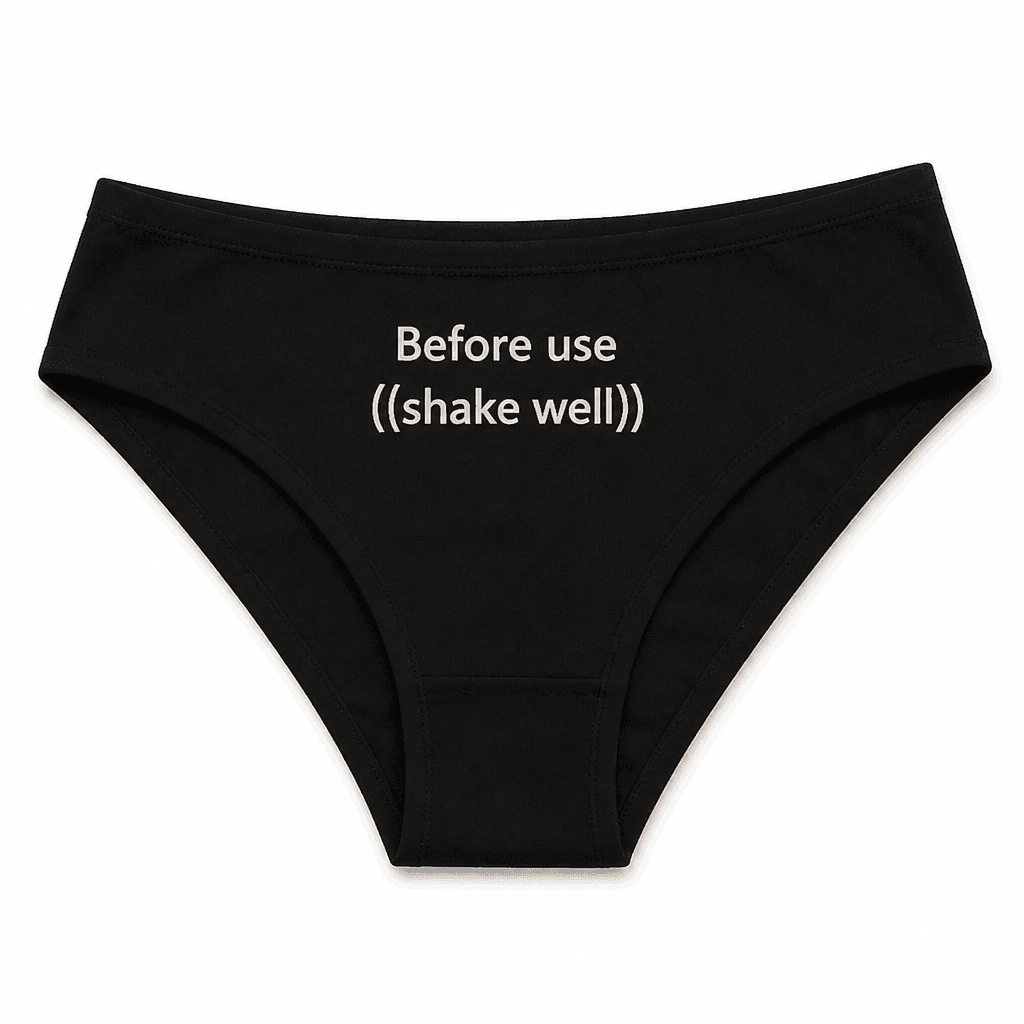 Before Use Shake - Underwear