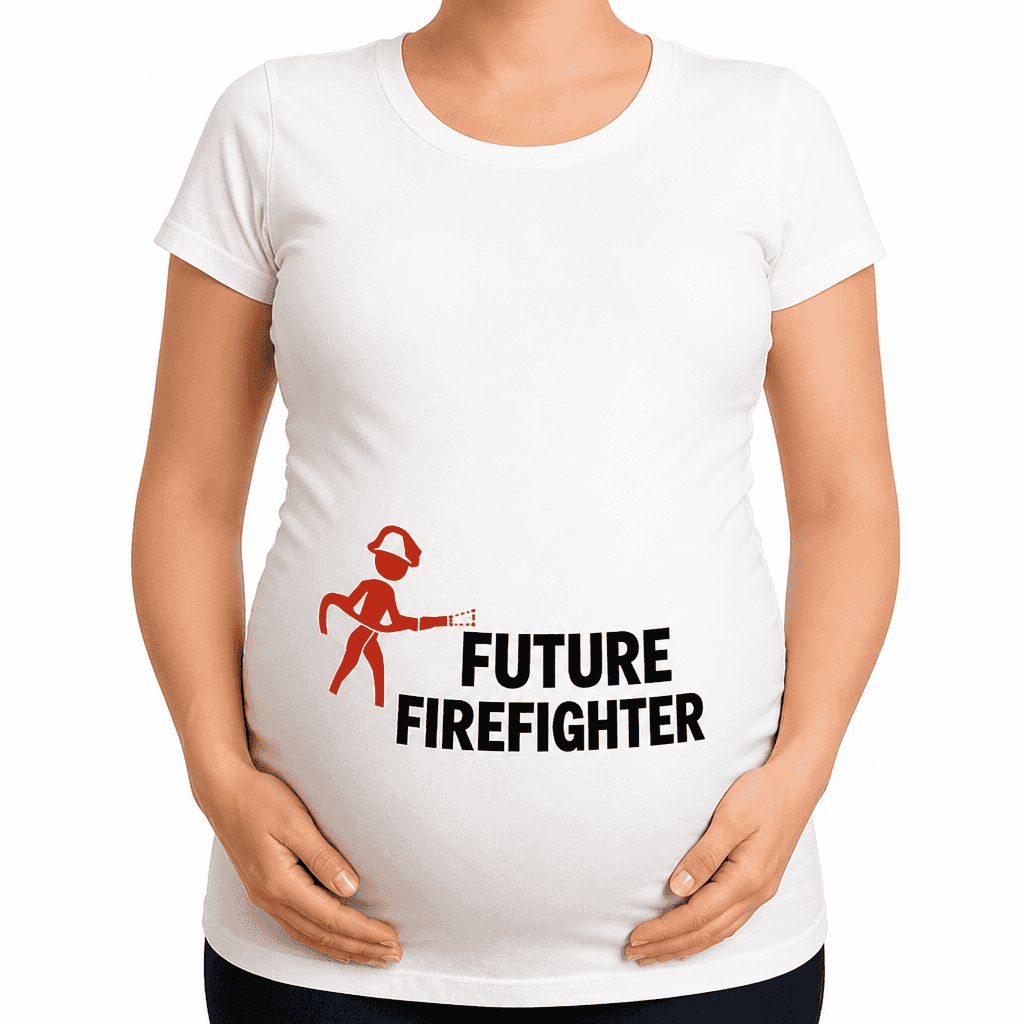 Future Firefighter with your text - Maternity Shirt