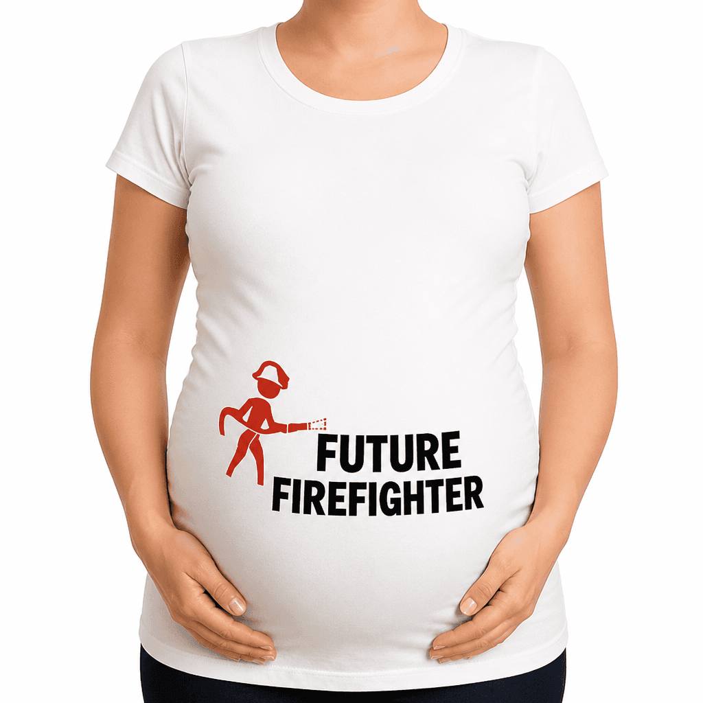 Future Firefighter with your text - Maternity Shirt