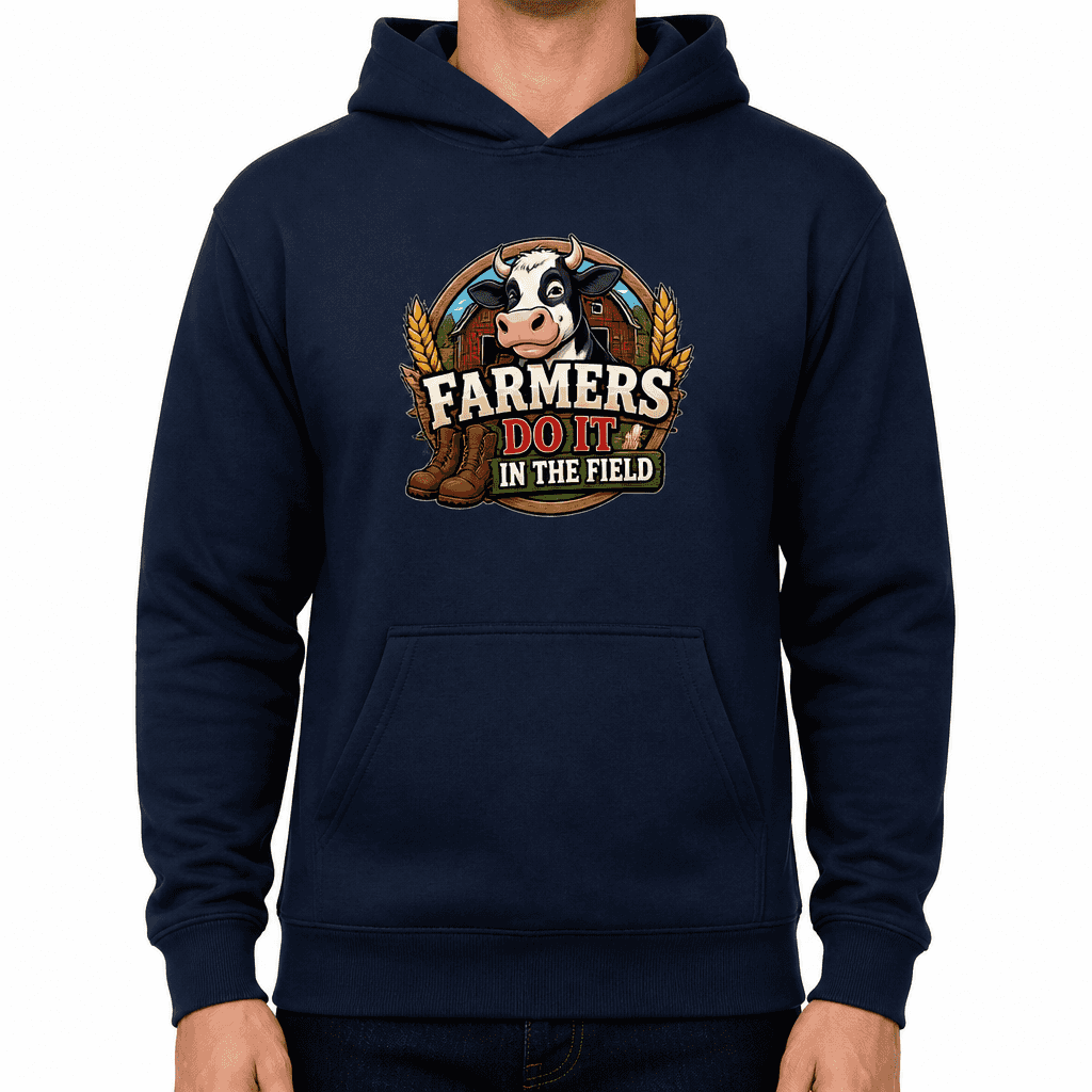 Funny Farmer Hoodie - Farmers do it in the field