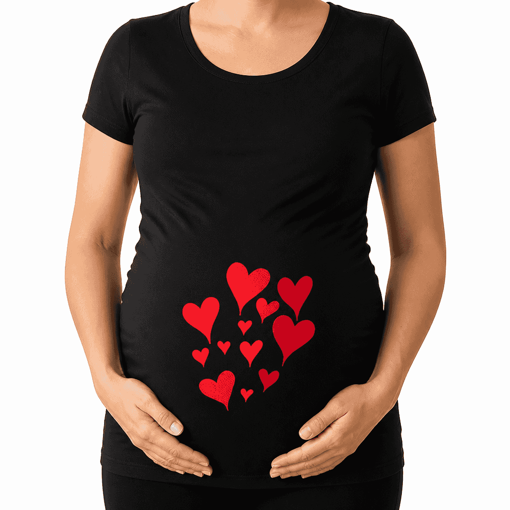 Bump Sending Hearts - Maternity Shirt